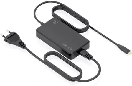 Cargador Sobremesa GaN Aisens ASCH-1PD65D068-BK/ 1xUSB Tipo-C/ 65W