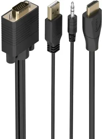 Aisens Cable Conversor SVGA y Audio a HDMI 1.5m