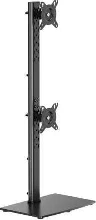 Soporte de Mesa para 2 Monitores Aisens DT34TSR-459/ Giratorio/ Inclinable/ hasta 12kg