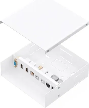 Caja de Conexiones Aisens A127-1031/ VGA - 2x HDMI - Jack 3.5 - 2x USB-B - 2x RJ45