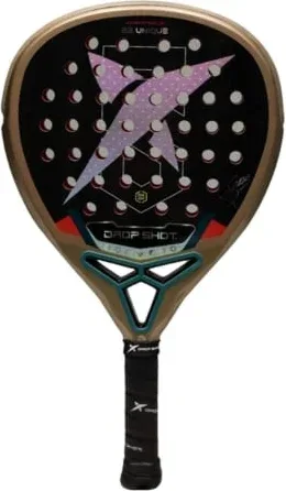 Pala de Pádel Drop Shot Axion Attack Junior (Jon Sanz)/ Marrón y Negra