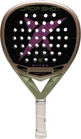 Pala de Pádel Drop Shot Explorer Soft Woman 2026/ Marrón y Púrpura