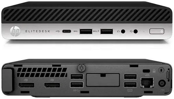 Ordenador reacondicionado mini hp elitedesk 800 g5 - i5 - 9th - 8gb - 256gb SSD NVMe - win 11 pro - sin cable trebol