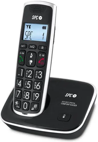 SPC 7608N Telefono DECT CONFORT KAISER Negro