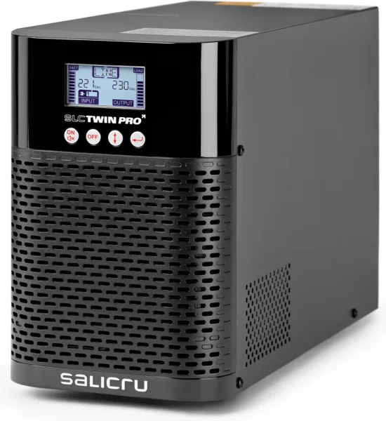 Salicru SLC 1000 TWIN PRO2 IEC – Sistema de Alimentación Ininterrumpida (SAI/UPS) de 1000 VA On-line doble conversión (Tipo de tomas IEC)