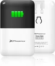 Cargador ac + bateria portatil 2 en 1  phoenix power bank 3000 ma  ipad - iphone - tablet - moviles - smartphones - mp4 - gps - cualquier dispositivo cargable con usb - micro usb - mini usb