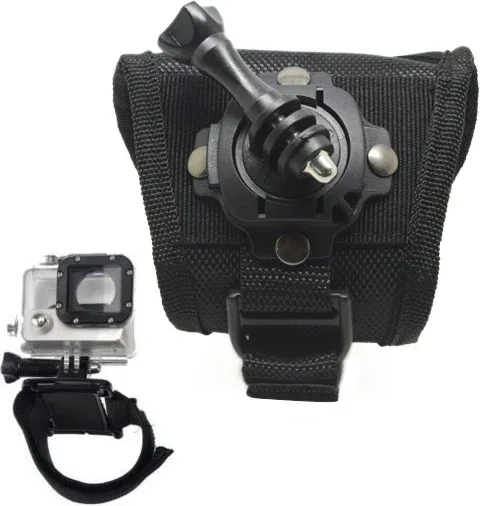 Accesorio soporte muñeca ajustable con rotacion velcro de 360 phoenix para camaras sport & gopro hero 4 - 3+ - 3 - 2 - 1 de color negro 360 - degree rotation glove - style mount