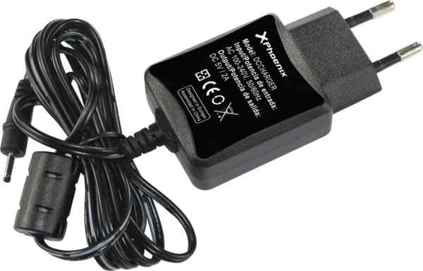 Cargador adaptador universal AC - DC universal de pared phoenix phdccharger 5v 2a negro