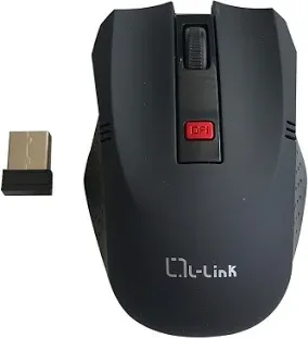 Raton optico inalambrico l - link negro