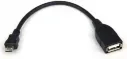 CABLE 3GO MICRO USB-USB M/H OTG 2.0 15CM