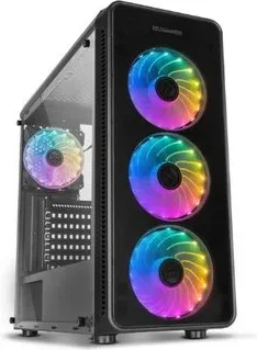 Caja Nox Hummer Tgm Rainbow Atx 1Xusb3.0 2Xusb2.0 Negro RGB
