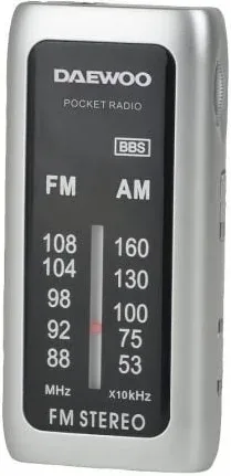 Radio Portátil Daewoo DW1129/ Plata