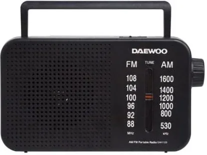 Radio Portátil Daewoo DW1123/ Negra