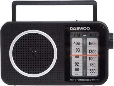 Radio Portátil Daewoo DW1124/ Negra