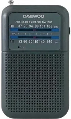 Radio Portátil Daewoo DW1008/ Gris