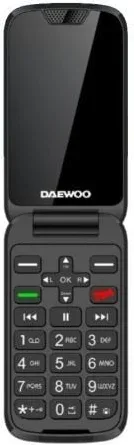 Teléfono Móvil Daewoo DW8005 para Personas Mayores/ 4G/ Negro