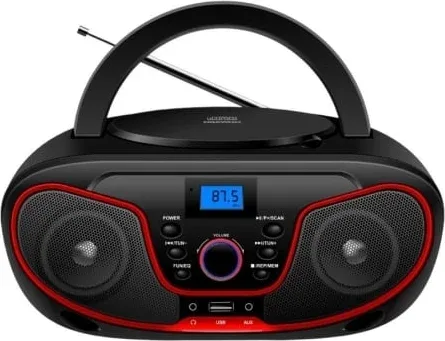 Radio CD Daewoo DW3013/ 4W/ Rojo