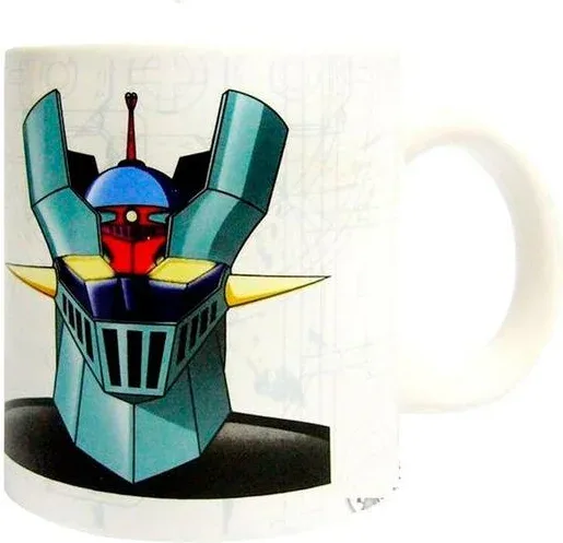 Taza SD toys mazinger z blanca ceramica