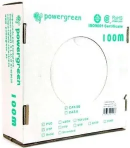 BOBINA DE CABLE PEPEGREEN CAT5e 100M RIGIDO