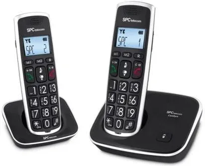 SPC 7609N Telefono DECT COMFORT KAISER DUO Negro