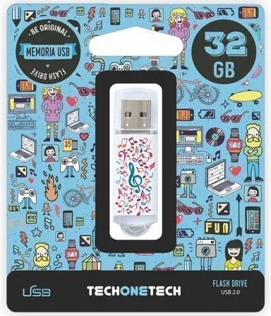 Pendrive 32GB Tech One Tech Music Dream USB 2.0