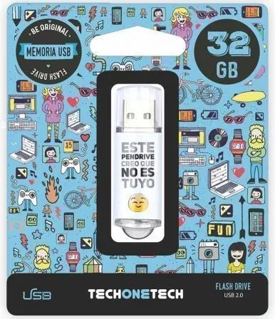 Pendrive 32GB Tech One Tech No Es Tuyo USB 2.0