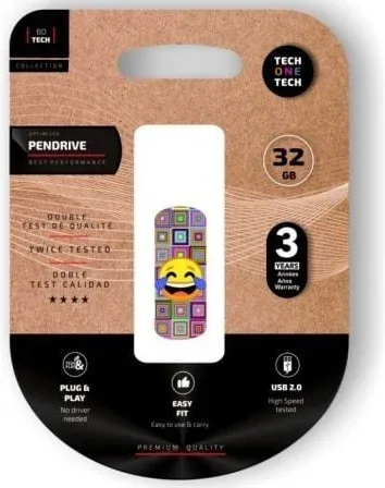 Pendrive 32GB Tech One Tech Emoji meparto USB 2.0