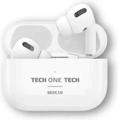 Auriculares Bluetooth Tech One Tech SIUX.10 TEC1410/ con estuche de carga/ Autonomía 5h/ Blancos