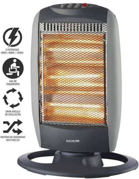 Estufa electrica thulos et - eh1206 400w - 800w - 1200w