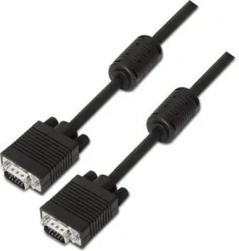 Cable SVGA Aisens A113-0071/ VGA Macho - VGA Macho/ Hasta 3W/ 10Mbps/ 1.8m/ Negro