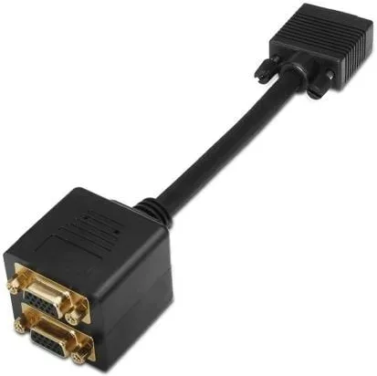 Duplicador SVGA Aisens A113-0080/ VGA Macho - 2x VGA Hembra