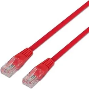 Cable de Red RJ45 UTP Aisens A133-0187 Cat.5e/ 50cm/ Rojo