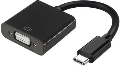 Conversor USB Tipo-C Aisens A109-0347/ USB Tipo-C - VGA Hembra/ 15cm/ Negro