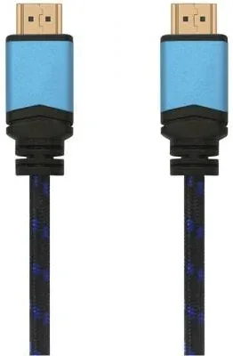 Cable HDMI 2.0 4K Aisens A120-0356 V2/ HDMI Macho - HDMI Macho/ 1m/ Negro/ Azul