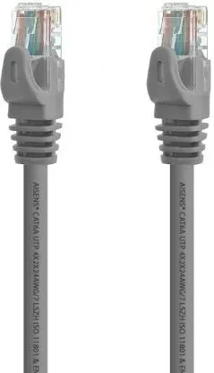 Cable de Red RJ45 UTP Aisens A145-0324 Cat.6A/ 25cm/ Gris