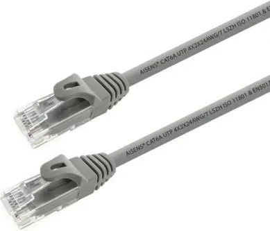 Cable de Red RJ45 UTP Aisens A145-0331 Cat.6A/ 15m/ Gris