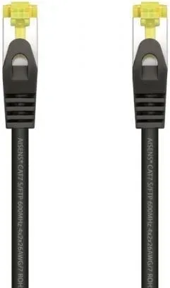 Cable de Red RJ45 SFTP Aisens A146-0485 Cat.7/ 50cm/ Negro