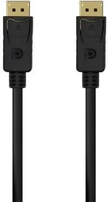 Cable DisplayPort 1.2 4K Aisens A124-0549/ DisplayPort Macho - DisplayPort Macho/ Hasta 5W/ 2300Mbps/ 1.5m/ Negro