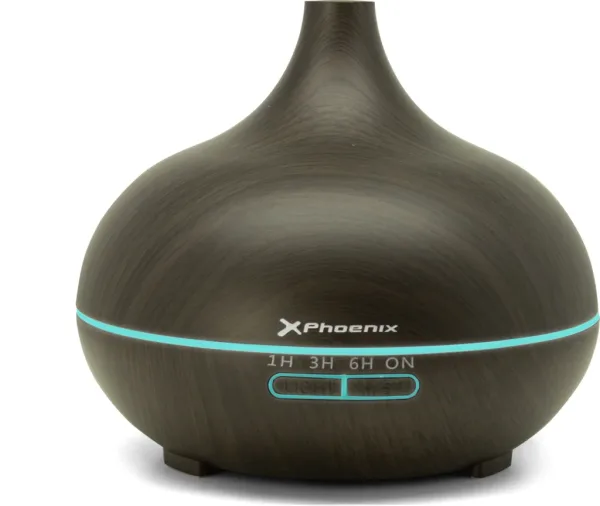 Humidificador phoenix zeno2 400 ml marron oscuro con control remoto