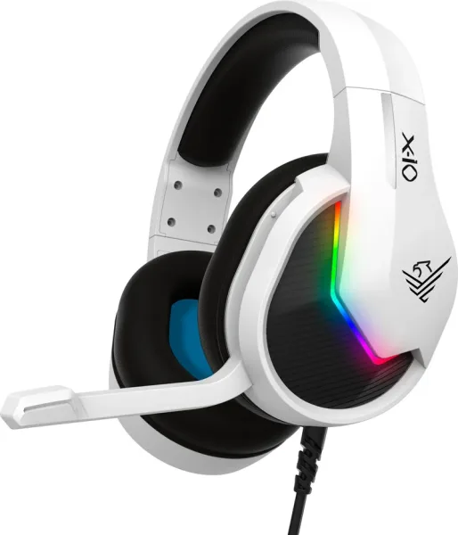 Auriculares gaming phoenix x - io blancos multiplataforma con cable jack y adaptador