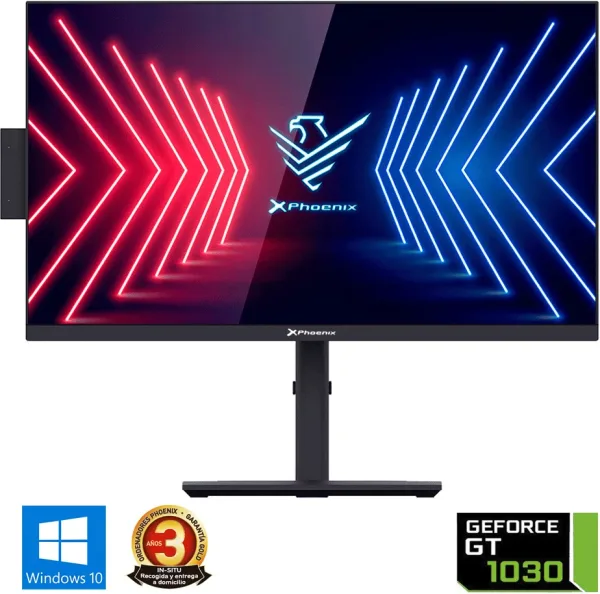 Ordenador pc all in one aio phoenix unity 1030g 24 pulgadas FHD - intel i3 10105 nvidia gt 1030 - 8gb DDR4 crucial - 480 gb SSD  windows 10 home