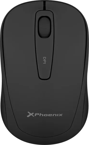 Phoenix m250 ratón inalámbrico 2.4 GHz receptor USB hasta 1600 dpi compatible con pc mac portátil color negro