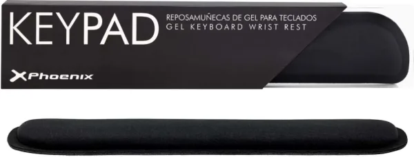 Phoenix keypad reposamuñecas ergonómico espuma con memoria alta densidad negro