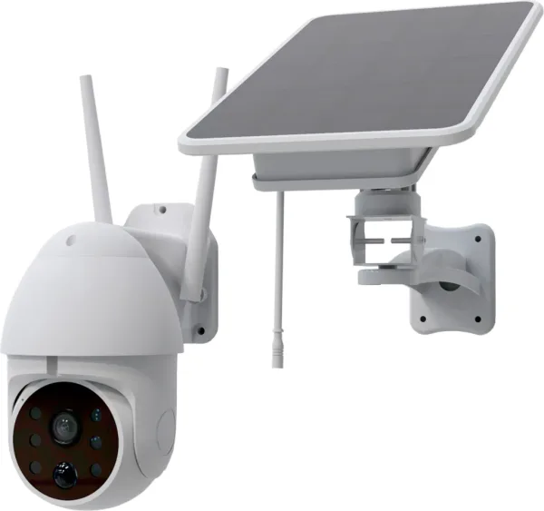 Cámara IP motorizada vigilancia solar batería  phoenix sentry ev full HD WiFi detección movimiento audio dual app tuya smart