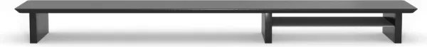 Phoenix harmony estante elevador de monitor en madera para escritorio negro con bandeja forrada en fieltro