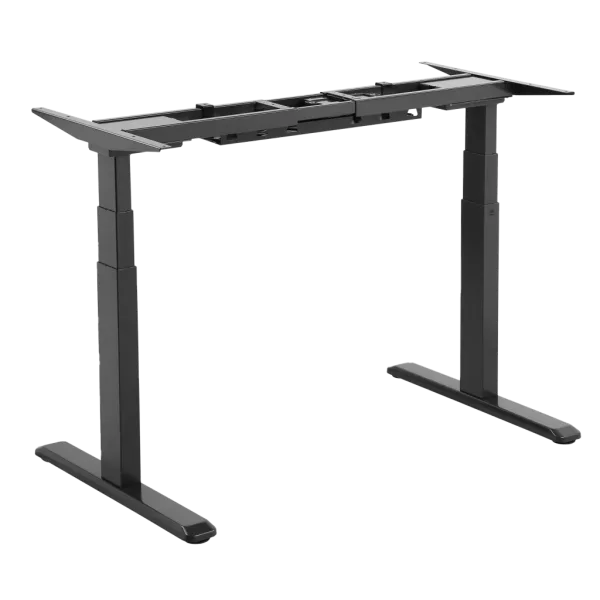 Signa estructura ajustable para escritorio doble motor y 3 segmentos negra