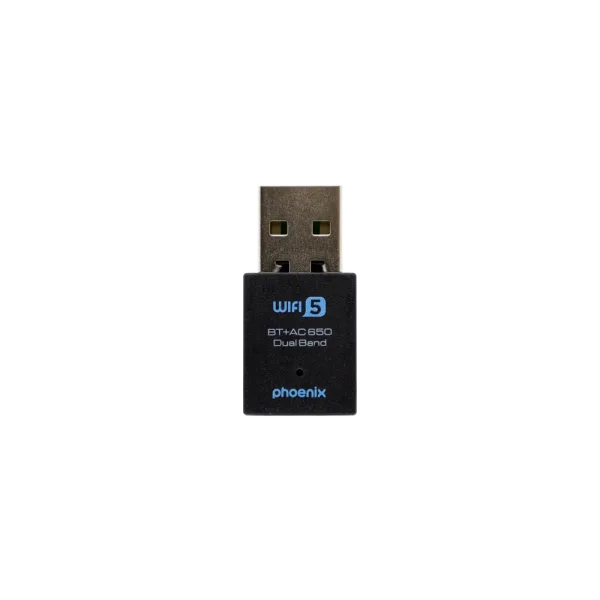 Nano adaptador phoenix receptor de red WiFi Bluetooth 2 en 1 650mbps dual band