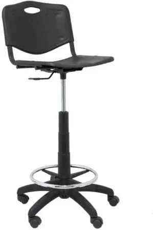 Taburete Piqueras y Crespo Robledo PVC T26GNI840RN/ Negro