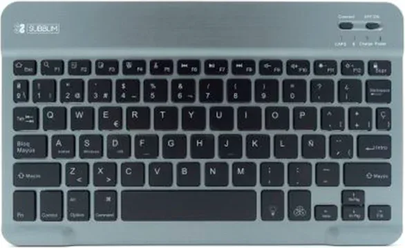 Teclado Compacto Inalámbrico Subblim Smart Backlit/ Gris