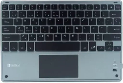 Teclado Compacto Inalámbrico Subblim Touchpad Smart Blacklit/ Gris